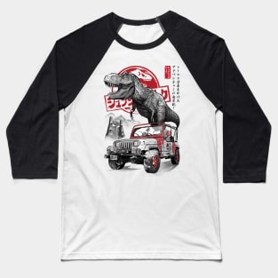 Jurassic sumi e Baseball T-Shirt